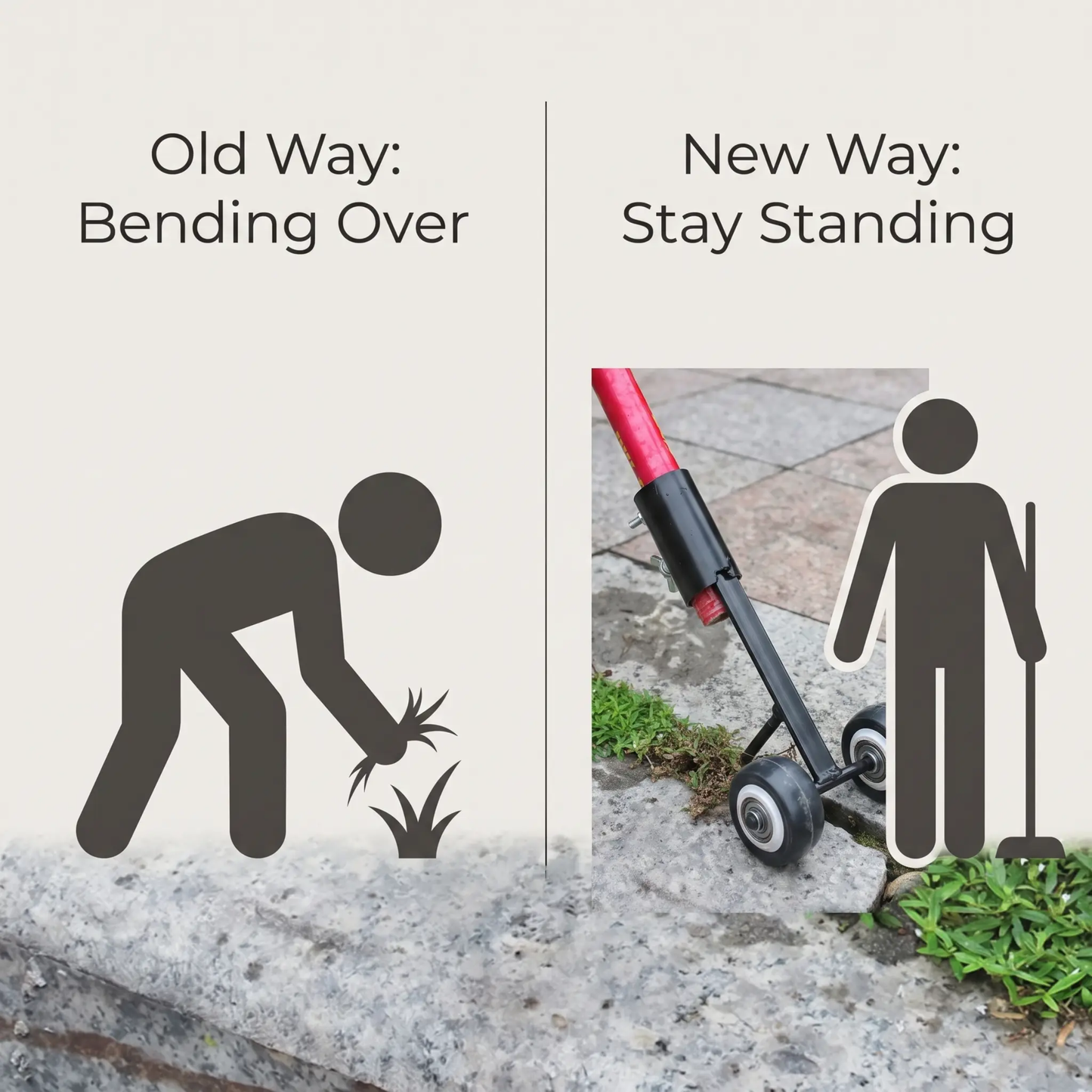 essantials | Strong Gap Weeder | Easy Weed Removal!