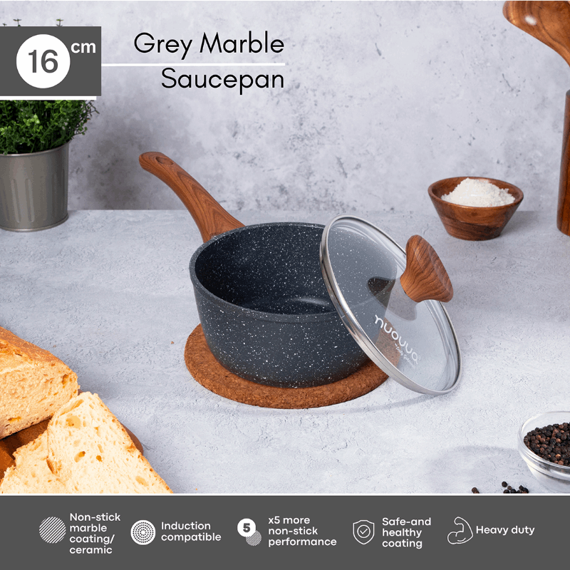 Non-Stick Saucepan with Lid, Nuovva
