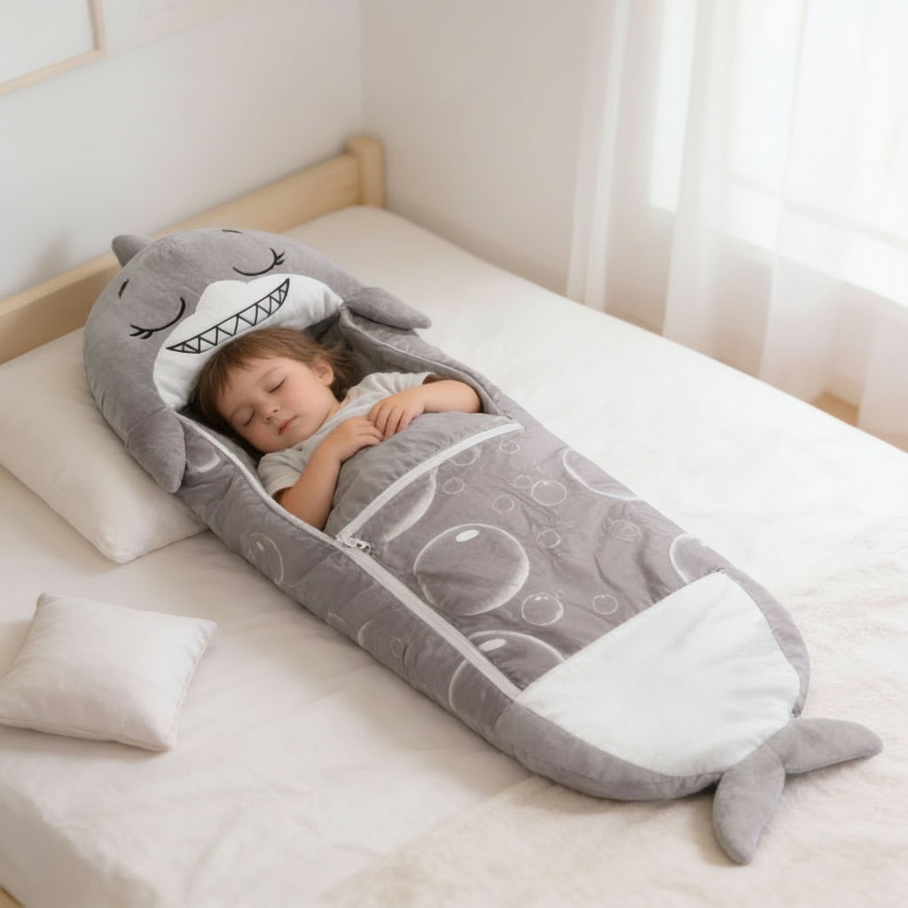 Foldable Kids' Sleeping Bag in Animal Shape – Snoozi