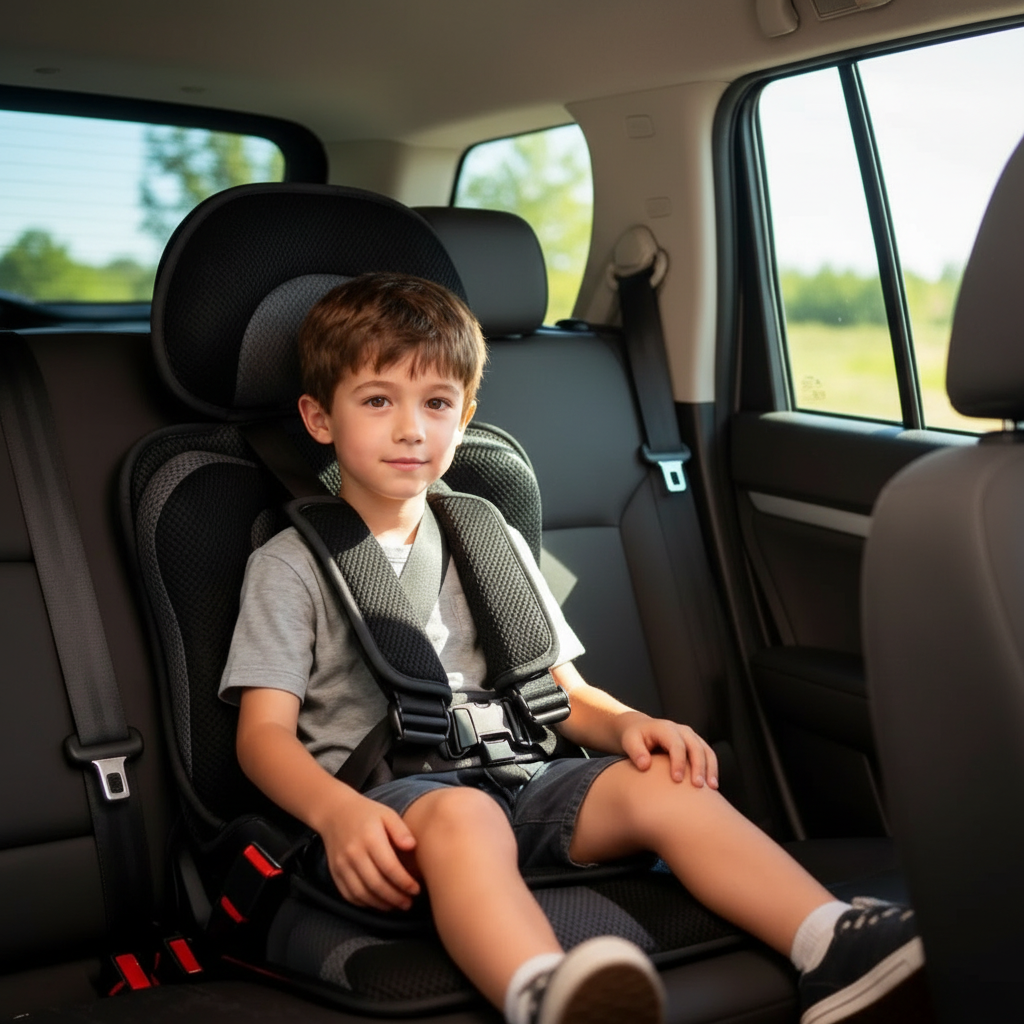 Essantials | Portable & Foldable Child Car Booster Seat