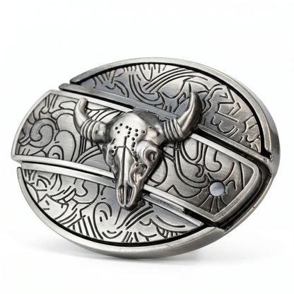 Essantials | Metal Oval Cowboys Belt Buckle