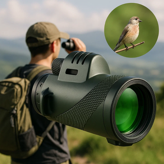 Essantials | Compact  Ultra-Zoom Monocular | HD Lens, Lightweight & Perfect for Hiking, Birdwatching, and Sports Events