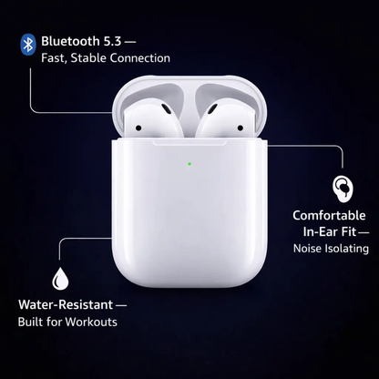 Essantials | 2nd Generation Wireless Earbuds with Charging Case - Affordable Bluetooth Earphones for iPhone