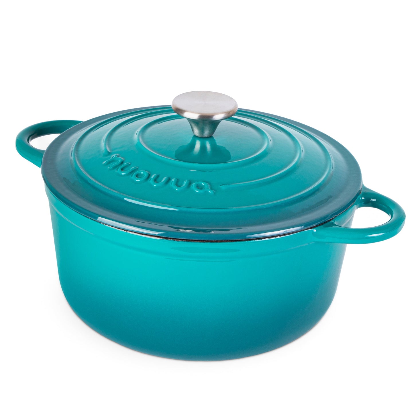 Enamelled Cast Iron Dutch Oven Casserole Pot (22cm, 24cm, 28cm & 30cm), Nuovva