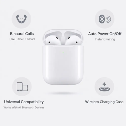 Essantials | 2nd Generation Wireless Earbuds with Charging Case - Affordable Bluetooth Earphones for iPhone