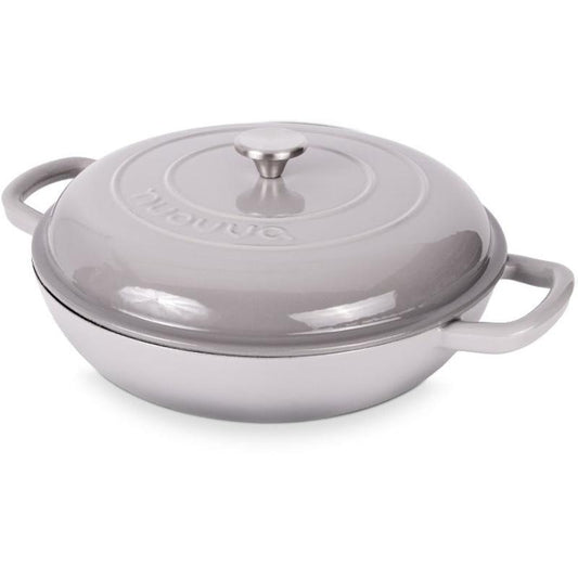 30cm Enamelled Cast Iron Shallow Dutch Oven Casserole Pot – 3.9L, Nuovva