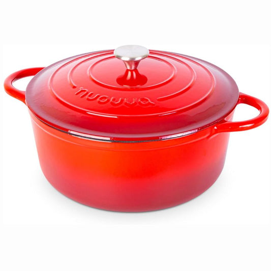 Enamelled Cast Iron Dutch Oven Casserole Pot, Nuovva