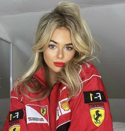 Rari F1 Racing Team Jacket – Red Scuderia Motorsport Zip-Up Coat