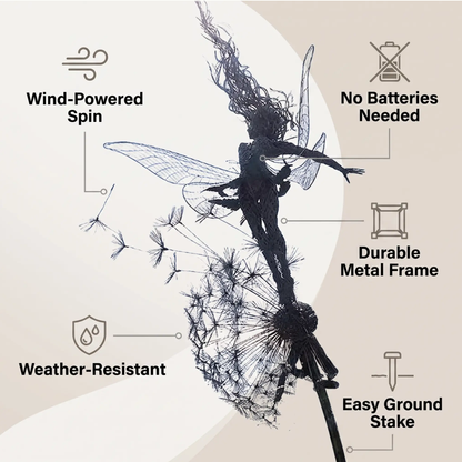 Essantials | Dancing Fairy Statue Steel - FairyDancer™