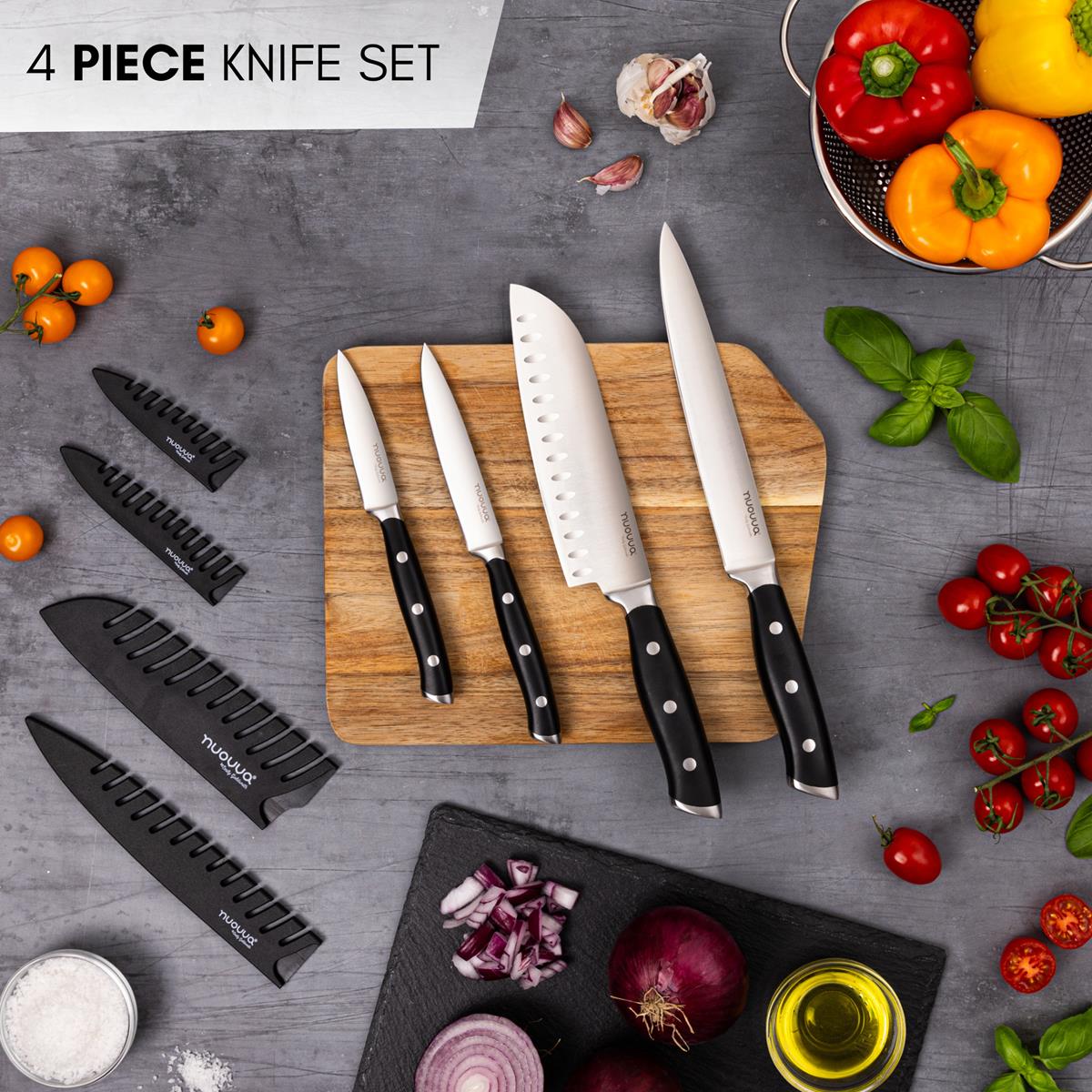 Professional High Carbon Steel Kitchen Knives (Single Knives & Sets), Nuovva