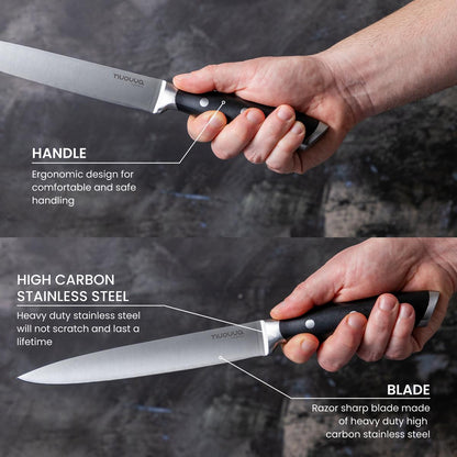 Professional High Carbon Steel Kitchen Knives (Single Knives & Sets), Nuovva