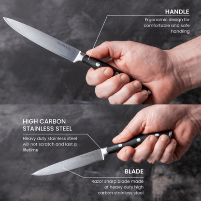 5-Inch Stainless Steel Utility Knife, Nuovva