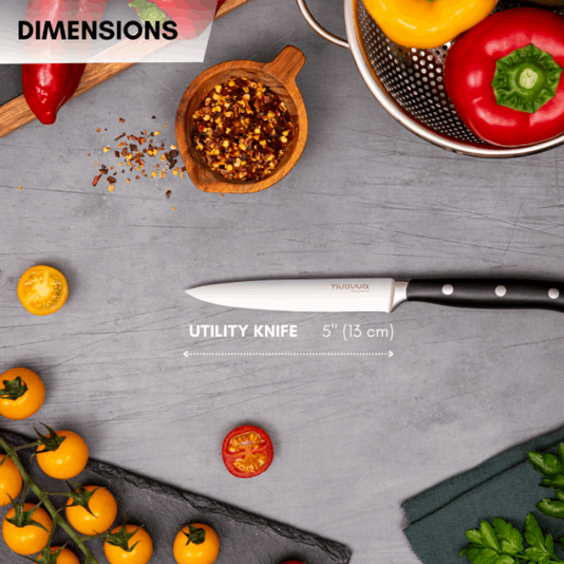 5-Inch Stainless Steel Utility Knife, Nuovva