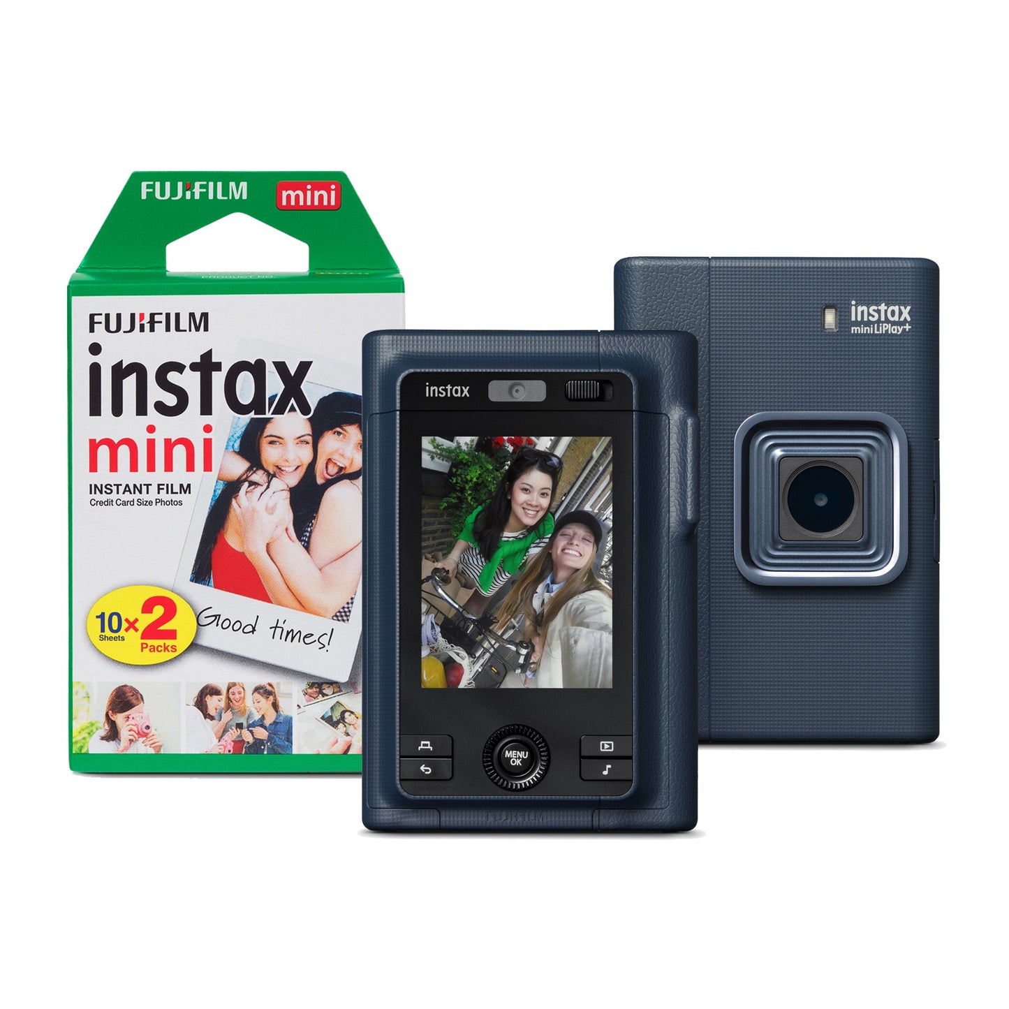 Fujifilm Instax Mini LiPlay Plus Hybrid Instant Camera - Navy