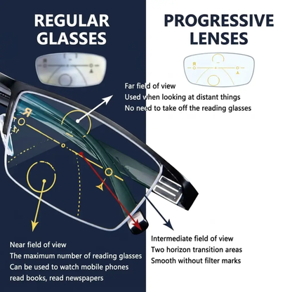 Essantials Intelligent Progressive Glasses for Clear Vision