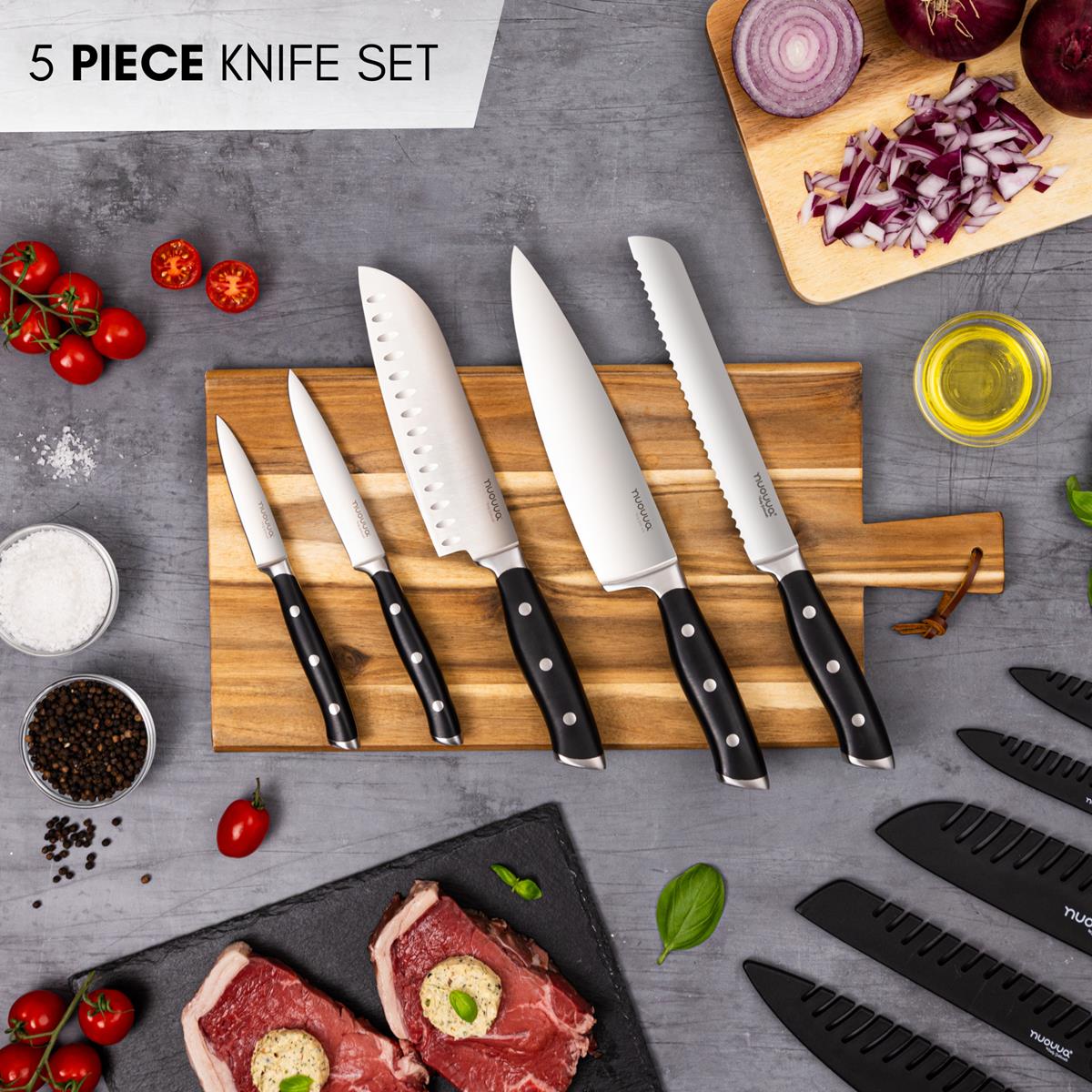 Professional High Carbon Steel Kitchen Knives (Single Knives & Sets), Nuovva