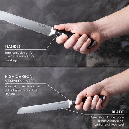 Professional High Carbon Steel Kitchen Knives (Single Knives & Sets), Nuovva
