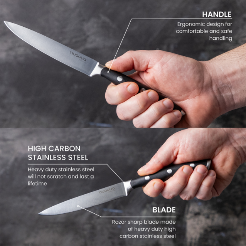 Professional High Carbon Steel Kitchen Knife (Multiple Variants), Nuovva