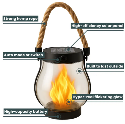 Essantials | Fire Seed Solar Light — Magical Flame Mood that Warms Your Heart and Enchants Every Night