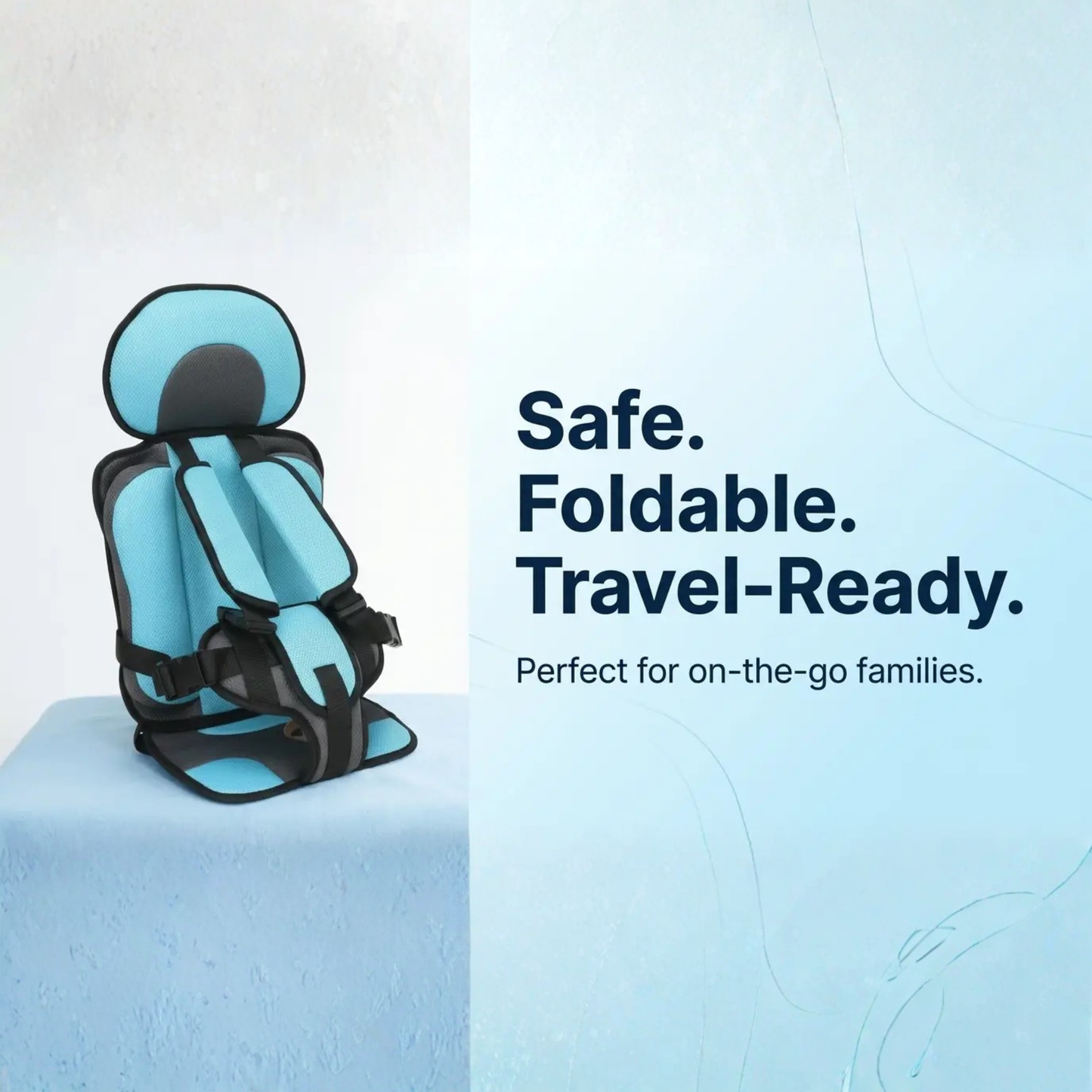 Essantials | Portable & Foldable Child Car Booster Seat