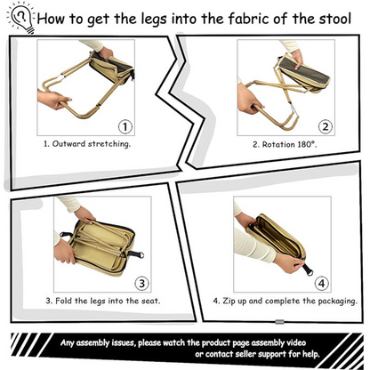 Essantials | Foldable Backpack Stool