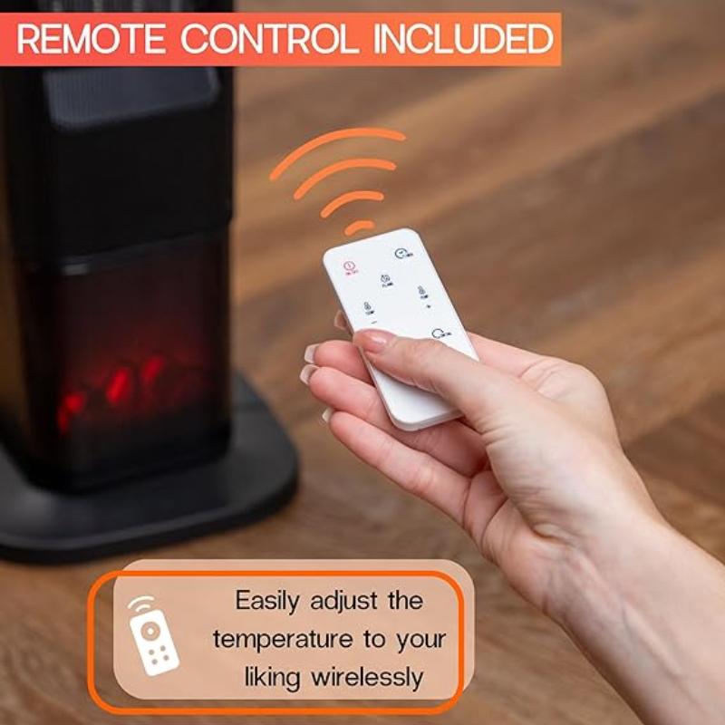 Energy Efficient Electric Heater with  Fireplace Display