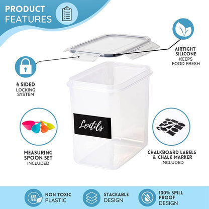 36-Piece Airtight Kitchen Food Storage Container Set, Nuovva