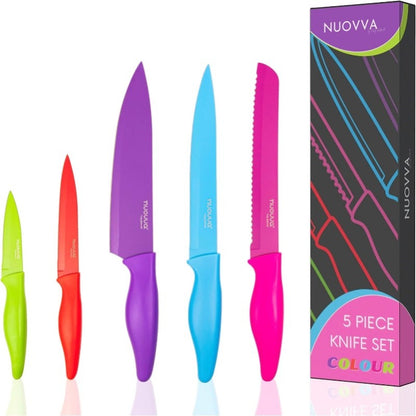 5-Piece Granite Non-Stick Kitchen Knife Set, Nuovva