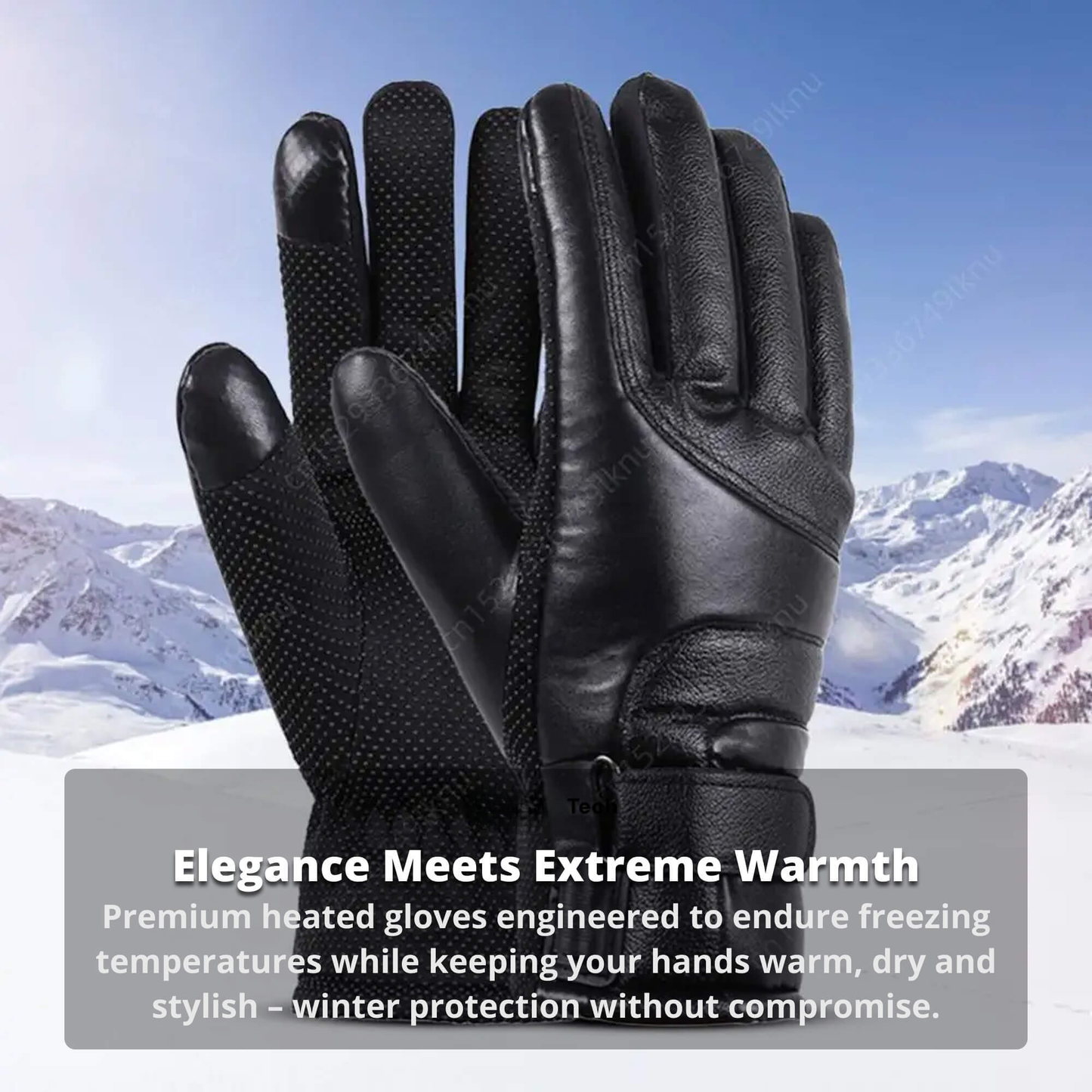 Essantials | Heated Gloves for Women UK – Ladies Thermal Waterproof Winter Gloves with Touch Screen & USB Rechargeable Warm Design