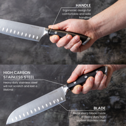 Professional High Carbon Steel Kitchen Knife (Multiple Variants), Nuovva