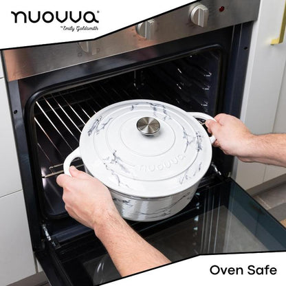 Enamelled Cast Iron Dutch Oven Casserole Pot, Nuovva
