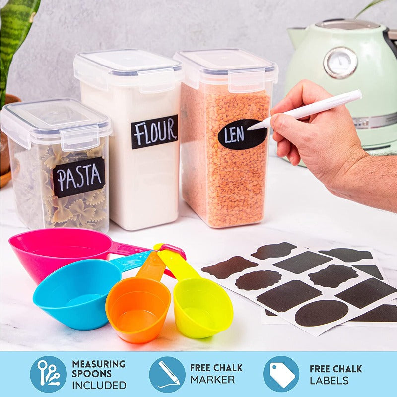 14-Piece Airtight Kitchen Food Storage Container Set, Nuovva
