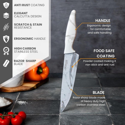 5-Piece Non-Stick Kitchen Knife Set, Nuovva