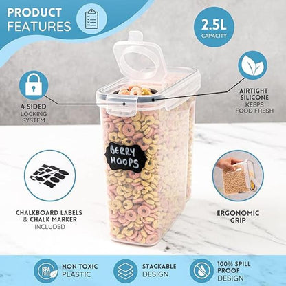 6-Piece Airtight Food Storage Container Set, Nuovva