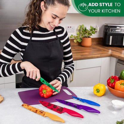 5-Piece Granite Non-Stick Kitchen Knife Set, Nuovva
