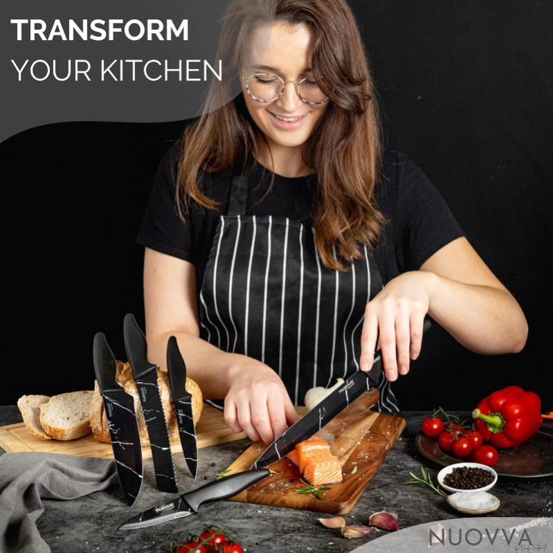 5-Piece  Non-Stick Kitchen Knife Set, Nuovva