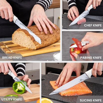 5-Piece Non-Stick Kitchen Knife Set, Nuovva