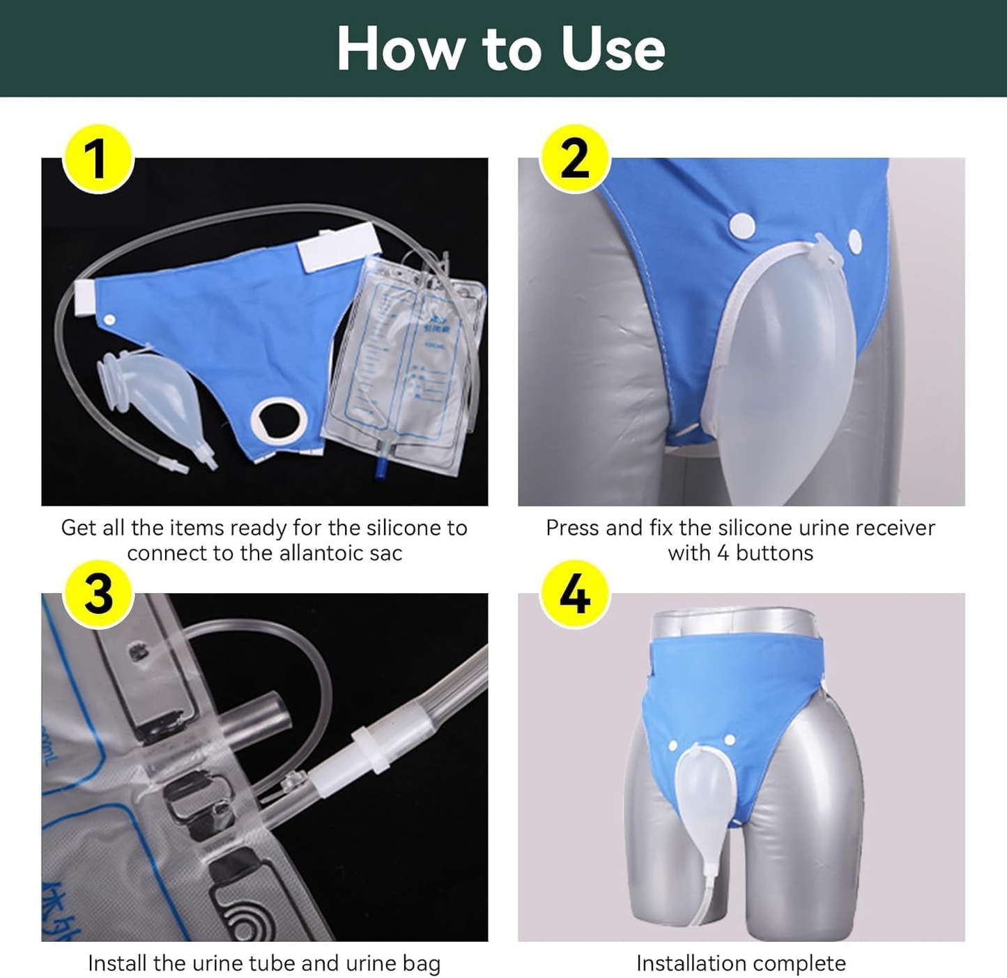 Essantials | Medical grade portable reusable urine drainage bag