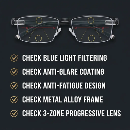 Essantials Intelligent Progressive Glasses for Clear Vision