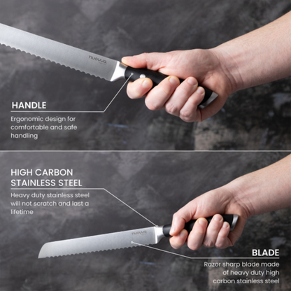 Professional High Carbon Steel Kitchen Knives (Single Knives & Sets), Nuovva