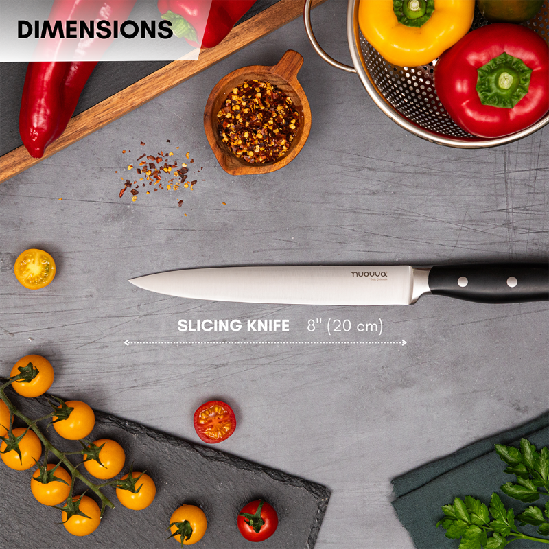 Professional High Carbon Steel Kitchen Knives (Single Knives & Sets), Nuovva