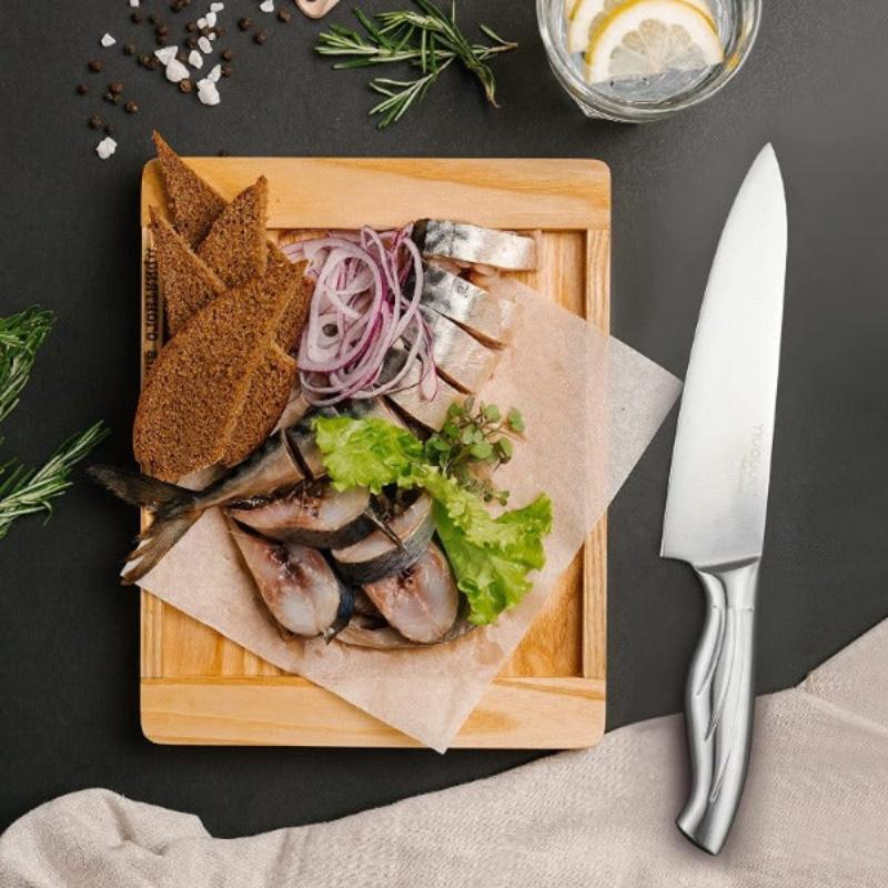 7-Piece  Kitchen Knife Set with Rotating Block, Nuovva