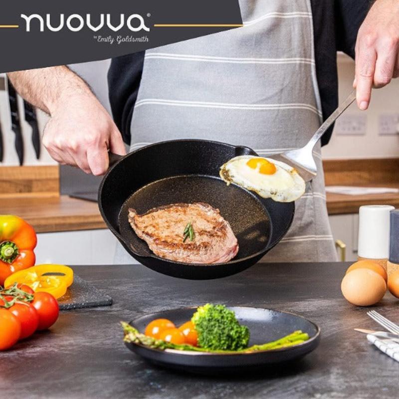 Pre-Seasoned Cast Iron Skillet - 8, 10, 12 inch (Multiple Sizes Available)