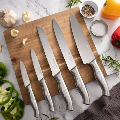 5-Piece Professional Stainless Steel Kitchen Knife Set with Gift Box, Nuovva