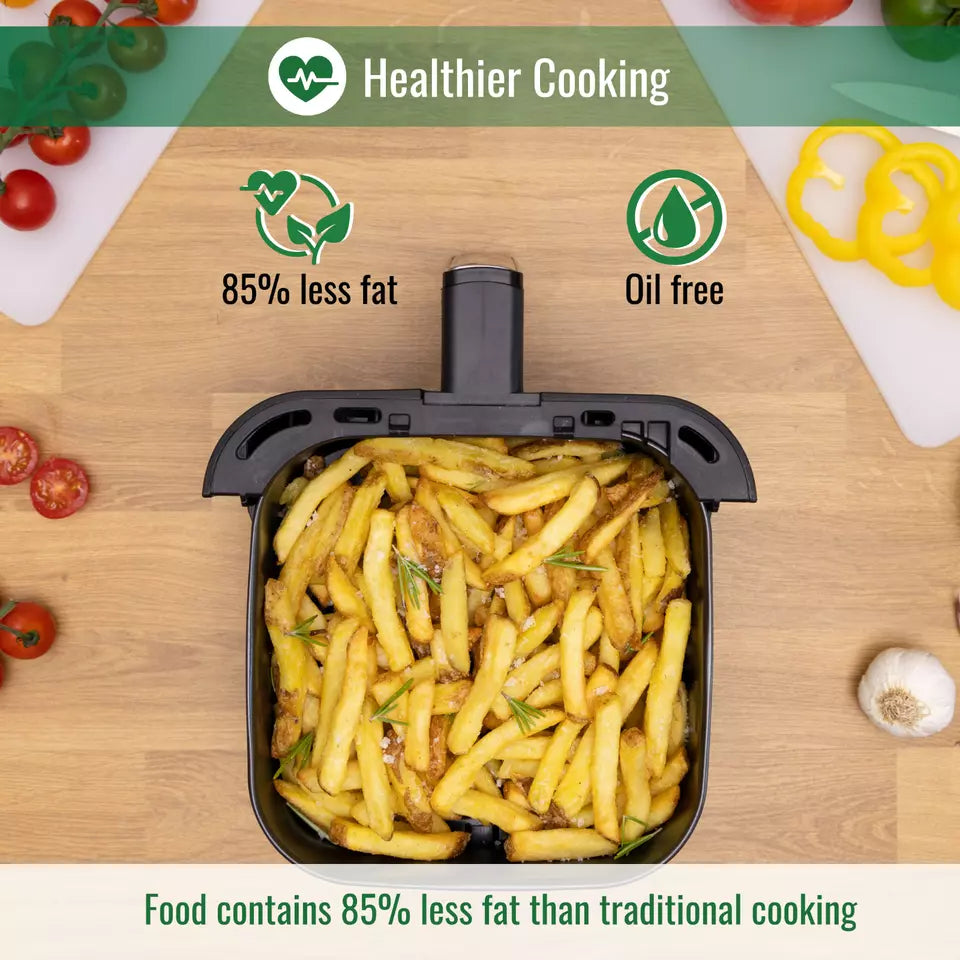 4L Air Fryer Oven with Preset Cooking Functions – 1200W, Nuovva