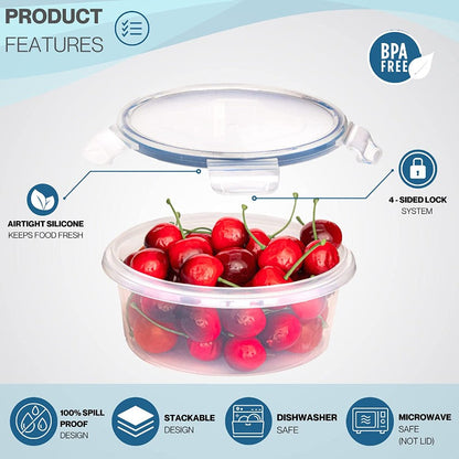 12-Piece Airtight Food Storage Container Set, Nuovva