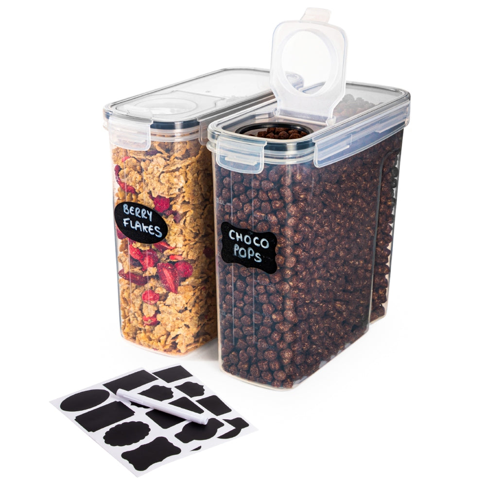 2-Piece Airtight Cereal Storage Container Set, Nuovva