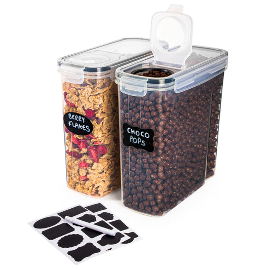 2-Piece Airtight Cereal Storage Container Set, Nuovva