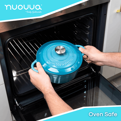 Enamelled Cast Iron Dutch Oven Casserole Pot, Nuovva