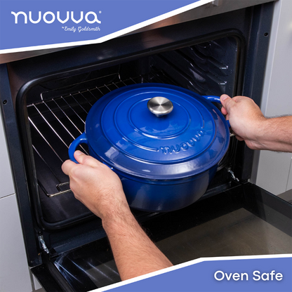 Enamelled Cast Iron Dutch Oven Casserole Pot, Nuovva